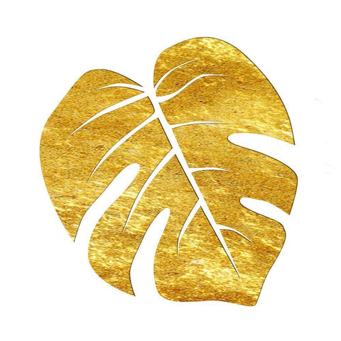 Golden Tropics 4 White Modern Wood Framed Art Print by Lewis, Sheldon