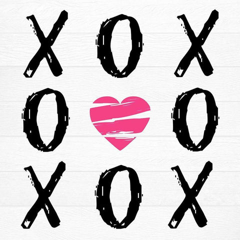 Love Won White Modern Wood Framed Art Print with Double Matting by Lewis, Sheldon