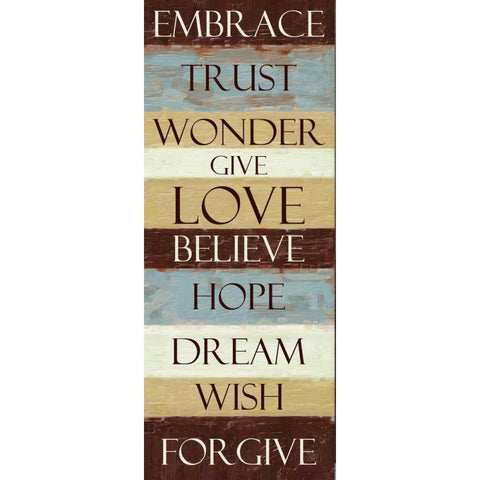 EMBRACE STRIPE ver2 Black Modern Wood Framed Art Print by Greene, Taylor