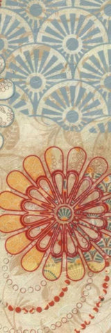 FLORA TRANCE V Black Ornate Wood Framed Art Print with Double Matting by Greene, Taylor