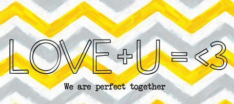 Love Plus Panel White Modern Wood Framed Art Print with Double Matting by Greene, Taylor
