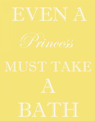 PRINCESS MUST BATHE Black Ornate Wood Framed Art Print with Double Matting by Greene, Taylor