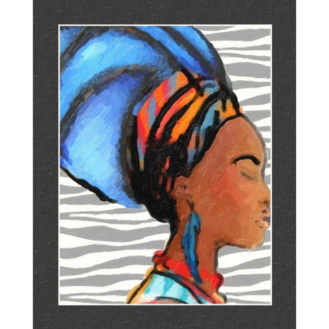 Ebony Beauty II Black Modern Wood Framed Art Print with Double Matting by Greene, Taylor