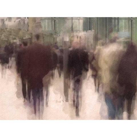 City Life Black Modern Wood Framed Art Print by Greene, Taylor