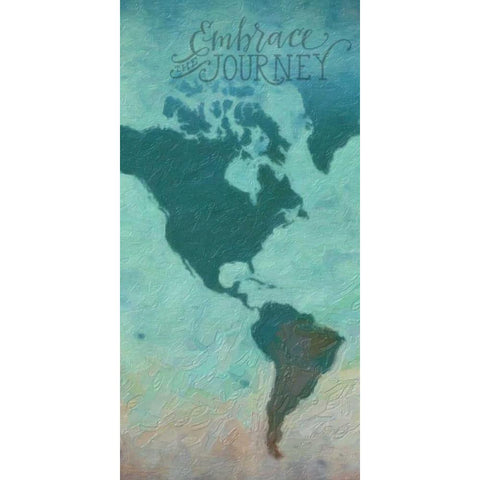 Destinations 2 Black Modern Wood Framed Art Print by Greene, Taylor