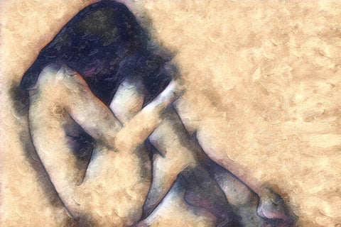 Solace White Modern Wood Framed Art Print with Double Matting by Greene, Taylor