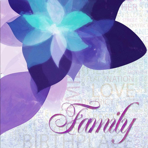 Watercolor Family White Modern Wood Framed Art Print with Double Matting by Greene, Taylor
