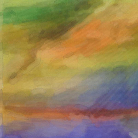 WATERCOLOR DREAM II White Modern Wood Framed Art Print with Double Matting by Greene, Taylor