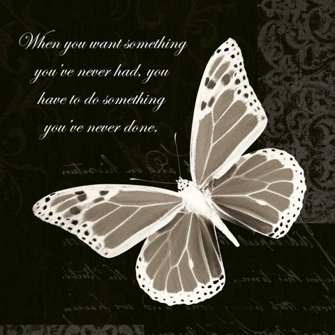 Inspire Butterfly Gold Ornate Wood Framed Art Print with Double Matting by Greene, Taylor