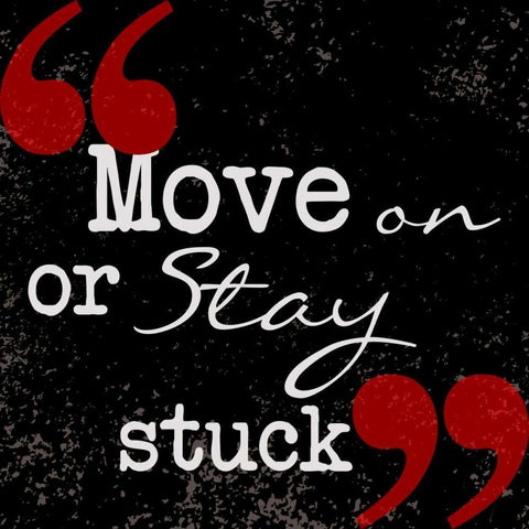Move On Black Modern Wood Framed Art Print by Greene, Taylor