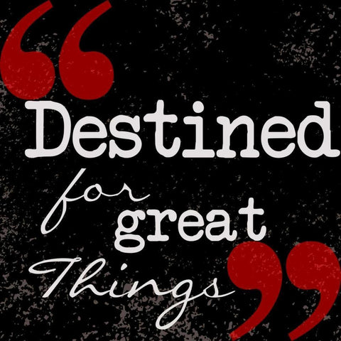 Destined Black Modern Wood Framed Art Print with Double Matting by Greene, Taylor