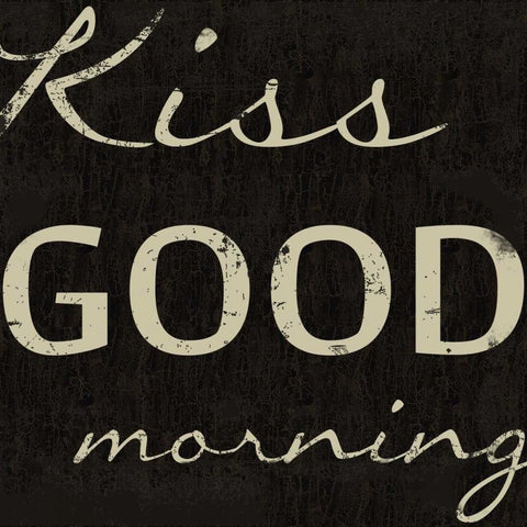 MORNING Black Modern Wood Framed Art Print with Double Matting by Greene, Taylor