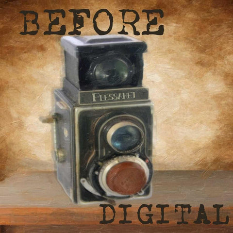 BEFORE DIGITAL White Modern Wood Framed Art Print with Double Matting by Greene, Taylor