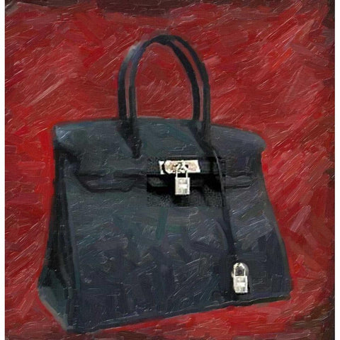 Fashion Bag Black Modern Wood Framed Art Print with Double Matting by Greene, Taylor
