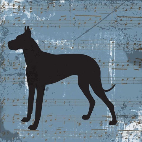 TOP DOG A2 White Modern Wood Framed Art Print with Double Matting by Greene, Taylor