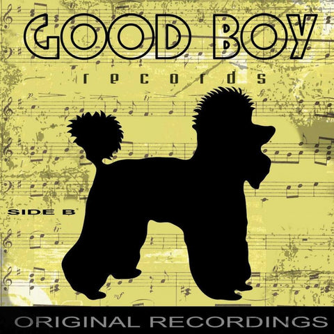 Good Boy White Modern Wood Framed Art Print with Double Matting by Greene, Taylor