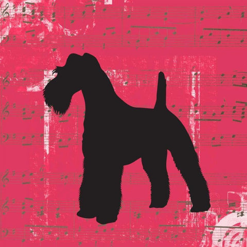 Schnauzer D2 Black Modern Wood Framed Art Print by Greene, Taylor