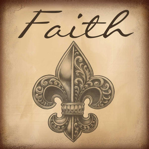 Faith A9 Black Modern Wood Framed Art Print with Double Matting by Greene, Taylor