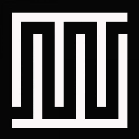 LABYRINTH IV G White Modern Wood Framed Art Print with Double Matting by Greene, Taylor