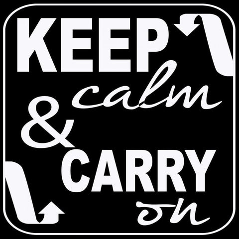 Keep Calm White Modern Wood Framed Art Print by Greene, Taylor