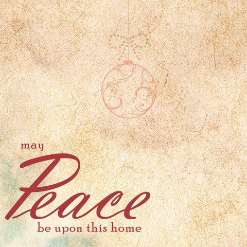 PEACE White Modern Wood Framed Art Print with Double Matting by Greene, Taylor