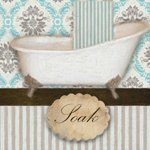 SOAK TUB B White Modern Wood Framed Art Print with Double Matting by Greene, Taylor