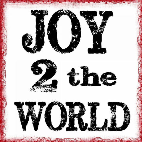 JOY 2 THE WORLD White Modern Wood Framed Art Print with Double Matting by Greene, Taylor
