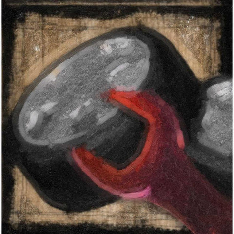 Mancave 9 Black Modern Wood Framed Art Print by Greene, Taylor