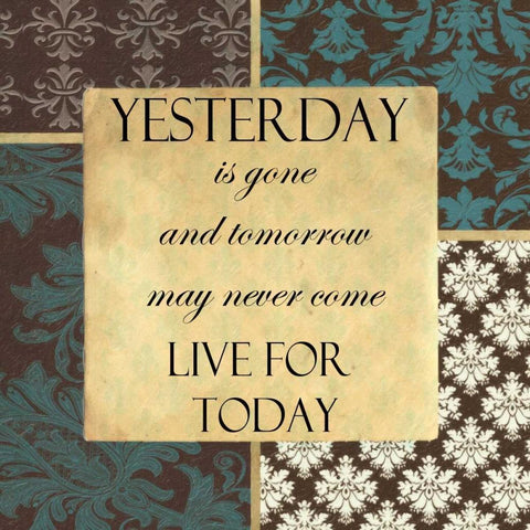 Yesterday Is Gone White Modern Wood Framed Art Print with Double Matting by Greene, Taylor