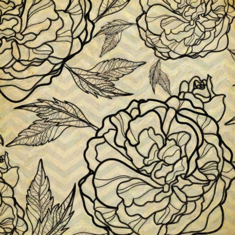 Floral Pattern II White Modern Wood Framed Art Print by Greene, Taylor