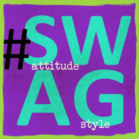 SWAG White Modern Wood Framed Art Print with Double Matting by Greene, Taylor