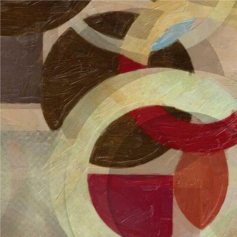 HALO WEAVE I White Modern Wood Framed Art Print with Double Matting by Greene, Taylor