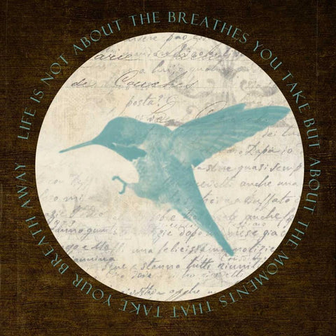 Life Bird Black Modern Wood Framed Art Print with Double Matting by Greene, Taylor