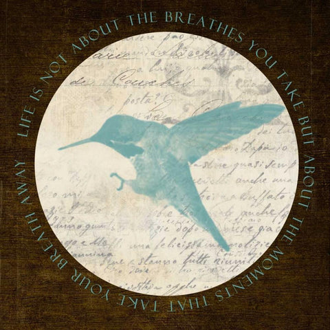 Life Bird White Modern Wood Framed Art Print with Double Matting by Greene, Taylor