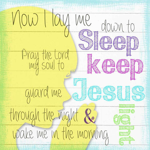 Now I Lay Black Modern Wood Framed Art Print with Double Matting by Greene, Taylor