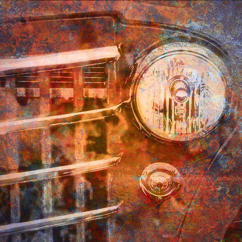 Rusted Car 2 Black Modern Wood Framed Art Print with Double Matting by Greene, Taylor