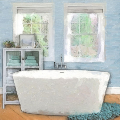 Modern Bath 3 Black Modern Wood Framed Art Print by Greene, Taylor