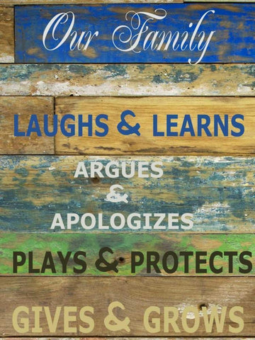 Our Family Cools Black Ornate Wood Framed Art Print with Double Matting by Greene, Taylor