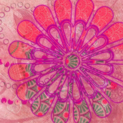 Flora Trance III Black Ornate Wood Framed Art Print with Double Matting by Greene, Taylor