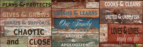 Rustic Rules B White Modern Wood Framed Art Print with Double Matting by Greene, Taylor