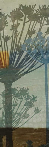 SUMMER BREEZE D White Modern Wood Framed Art Print with Double Matting by Greene, Taylor