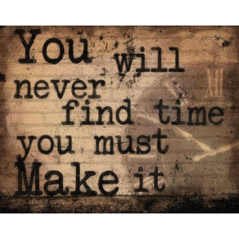 Make White Modern Wood Framed Art Print by Greene, Taylor