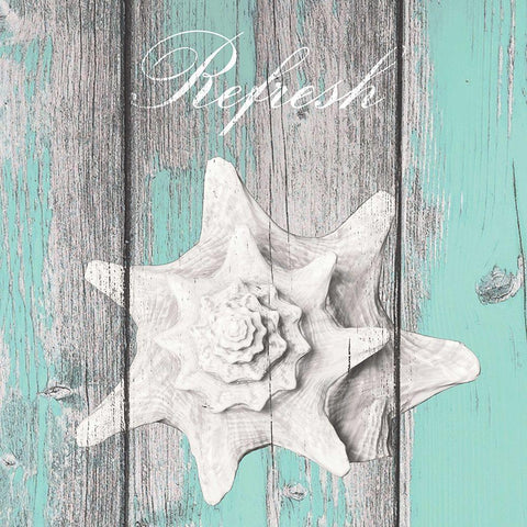 Coastal 5 White Modern Wood Framed Art Print with Double Matting by Brown, Victoria