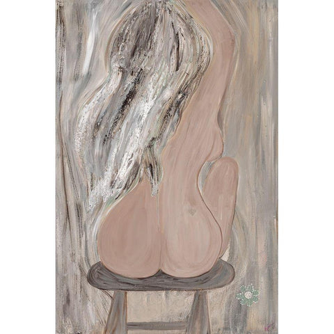 Raw Beauty 1 White Modern Wood Framed Art Print by Barski, Karen