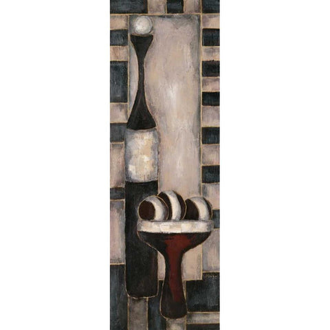 Tribal Texture I White Modern Wood Framed Art Print by Combs, Joyce