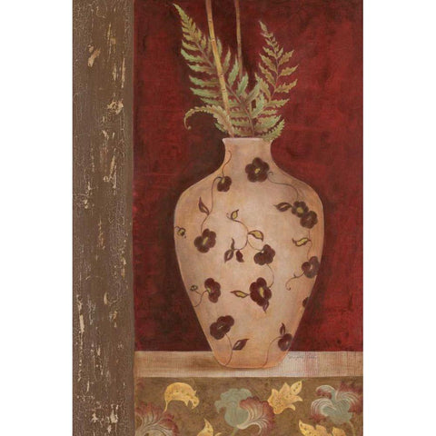 Fern Fantasia I Gold Ornate Wood Framed Art Print with Double Matting by Tava Studios