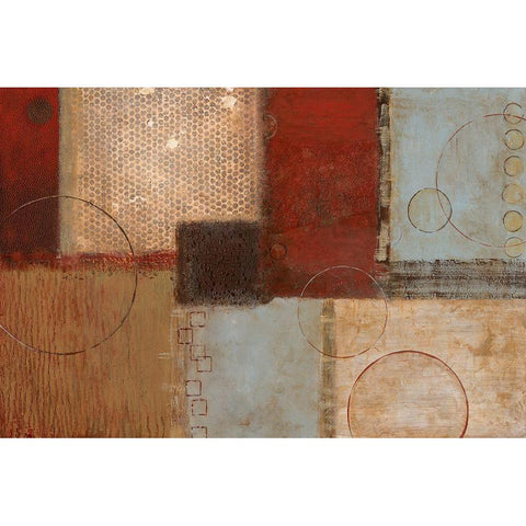 Seasons Go Round I Black Modern Wood Framed Art Print by Tava Studios