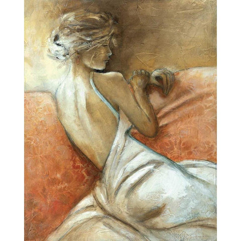 A Quiet Refrain I White Modern Wood Framed Art Print by Robinson, Carol