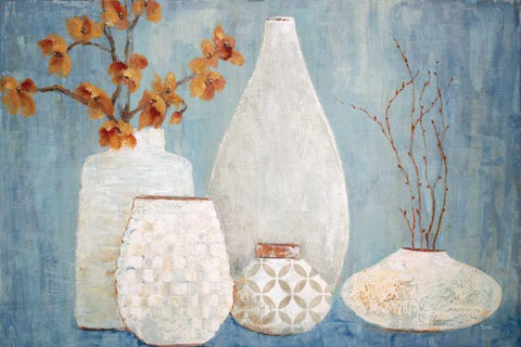 Soft Light Black Ornate Wood Framed Art Print with Double Matting by Tava Studios