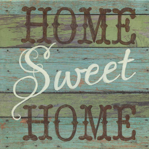 Home Sweet Home Black Modern Wood Framed Art Print by Tava Studios